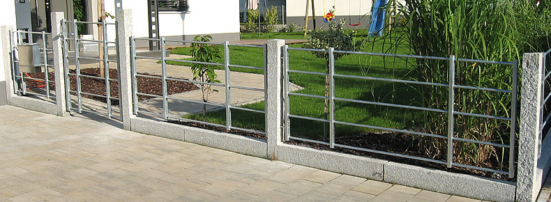 Metallgestaltung Zaun und Garten
